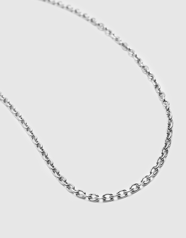 Nialaya Jewellery - Men's Stainless Steel Cable Chain