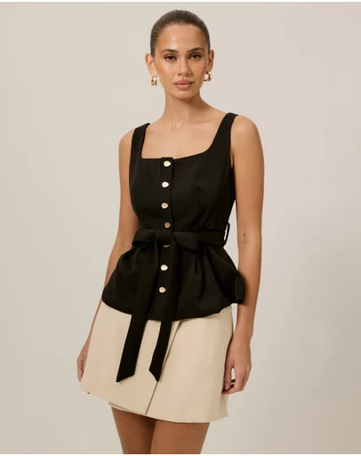 Tussah - Alexandra Tailored Scoop Neck Top