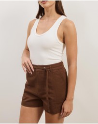 Atmos&Here - Ginny Cotton Twill Shorts