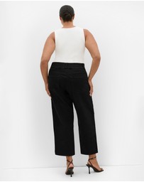 City Chic - Plus size Harley Fit Stretched Waist Jean - black