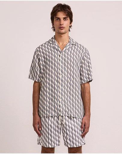 Frescobol Carioca - Roberto Linen SS Shirt