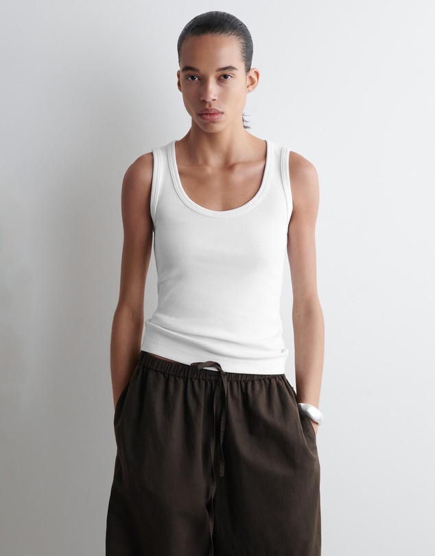 COS - Ribbed Scoop-Neck Tank Top