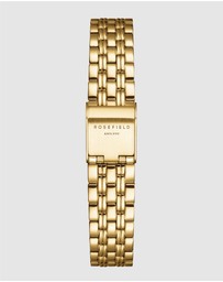 Rosefield - The Octagon XS Burgundy Gold-Tone Bracelet Watch