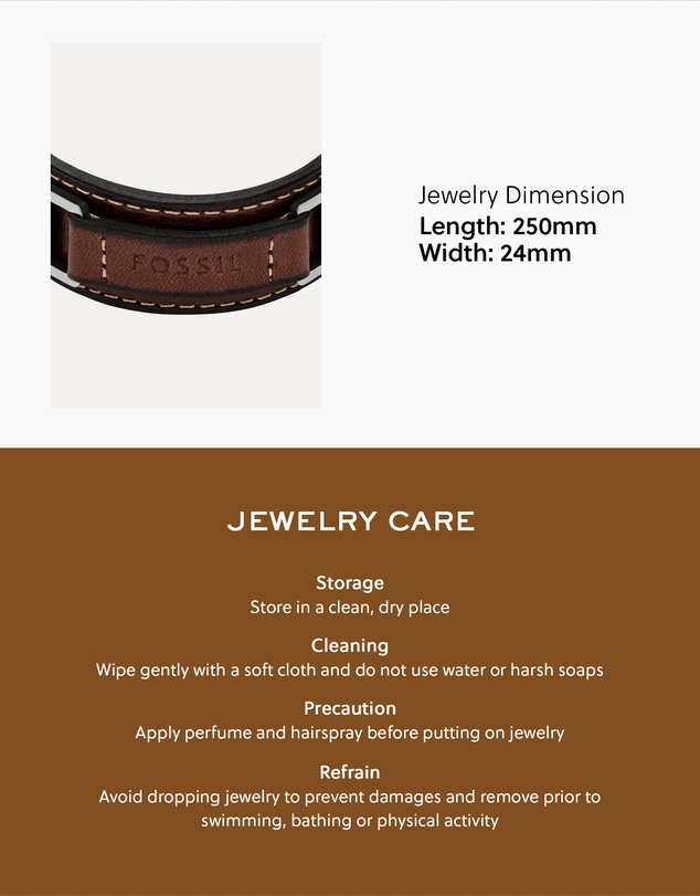 Fossil - Machine Brown Bracelet