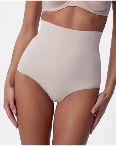 Bras N Things - Base Layers High Waist Full Brief - Nude 2