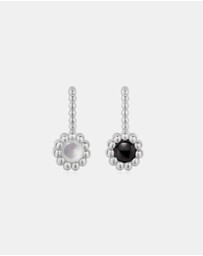 Ania Haie - Silver Black Onyx and Mother of Pearl Charm