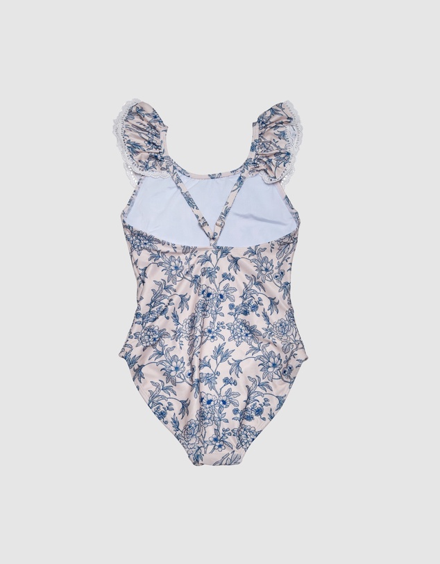 Olga Valentine - Ruffle Neckline One piece