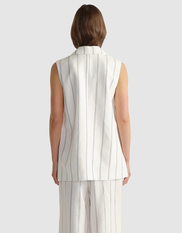 Decjuba - Paige Linen Blend Vest