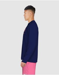 Nike - Gothic Letter Long Sleeve Hydroguard Top