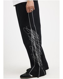Black Noise White Rain - Charm Track Pants