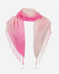 Ozwear Connection Uggs - Ugg 100% Merino Wool Tie Dye Scarf Pink and Rose