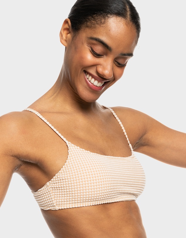 Roxy - Gingham Bralette Bikini Top For Women