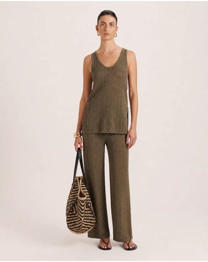 SABA - Prue Cotton Crochet Pant