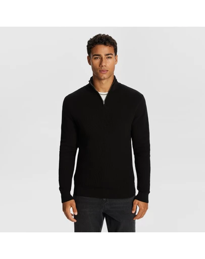 yd. - Washington ¼ Zip Cotton Knit Jumper