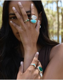 Najo - Emergence Amazonite Silver Ring