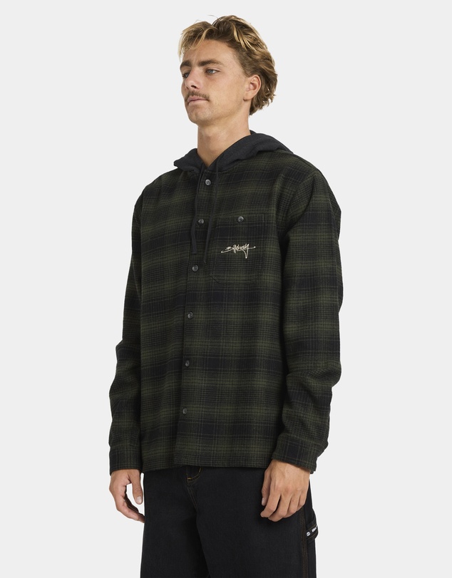 Billabong - Mens Baja Surf Hooded Flannel Shirt