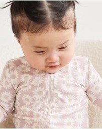 Kynd Baby - Day or Night Onesie in Lilac Daisy