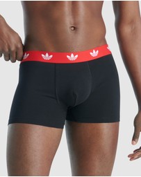 adidas Originals - 3 Pack Comfort Flex Cotton Trunk Underwear