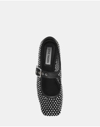 Steve Madden - Marcela Black Mesh Flats