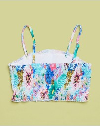 Bluesalt Beachwear - Glamour Amazon Rash Top and Matching Ruched Bikini - Teens