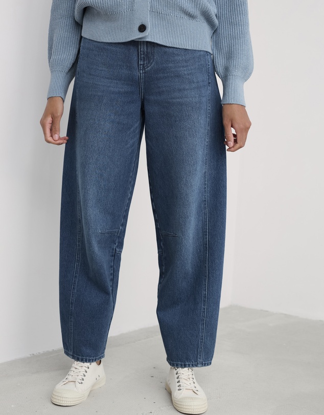 Seasalt - Seasalt Cornwall Blue Gwenver Barrel Leg Jeans