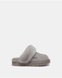 EVERAU - Australian Shepherd Ugg Muffin Slipper Special Cow Suede Upper House Shoes