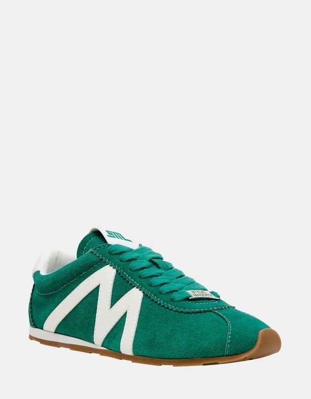Steve Madden - Countdown Green Suede Sneakers