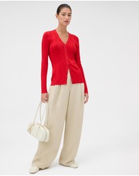 Oroton - Ribbed Cardigan