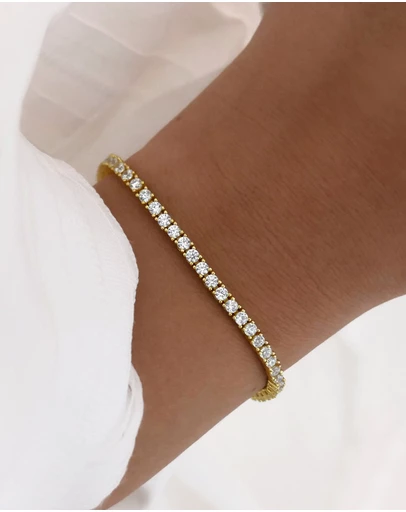 The Silver Collective - The Mini Tennis Bracelet