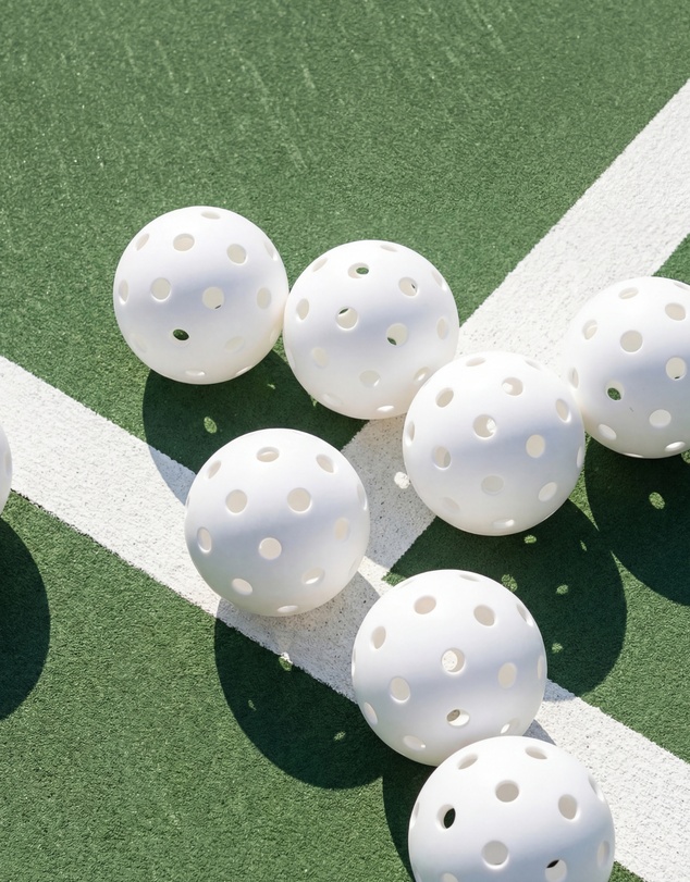 Pulse Pickleball - Set of 3 White Pickleballs