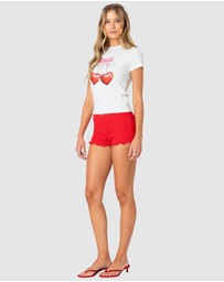 EDIKTED - Valentina Scrunch Shorts
