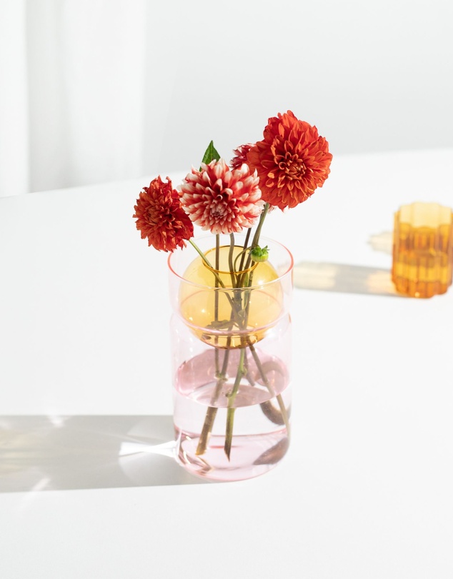 Fazeek - Balance Vase - Pink and Amber