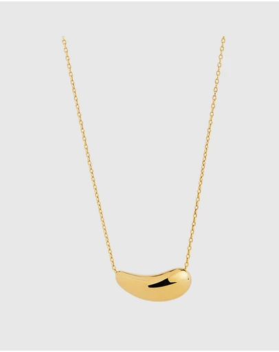 Najo - La Muse Yellow Gold Necklace (45cm+ext)