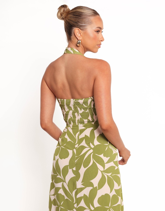 Petal & Pup - Alexis Maxi Dress - Green Floral