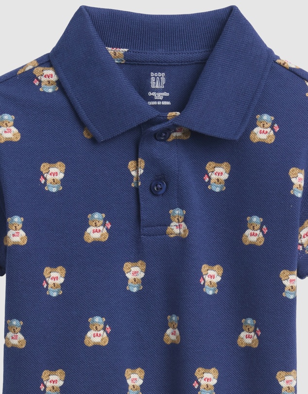 GAP - SS Pique Polo Shorts Set - Babies-Kids