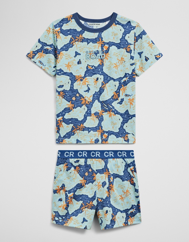 Country Road - Short Sleeve Jungle Pyjama Set
