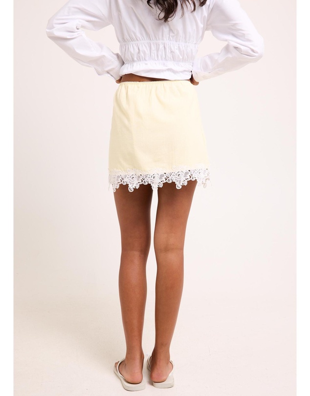 Subtitled - Adria Lace Mini Skirt