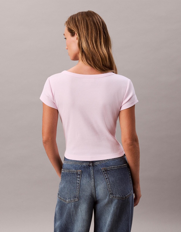 Calvin Klein Jeans - Woven Monogram Logo Slim T-Shirt