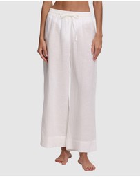 Polo Ralph Lauren - Smocked Cotton & Linen Beach Pant Cover Up