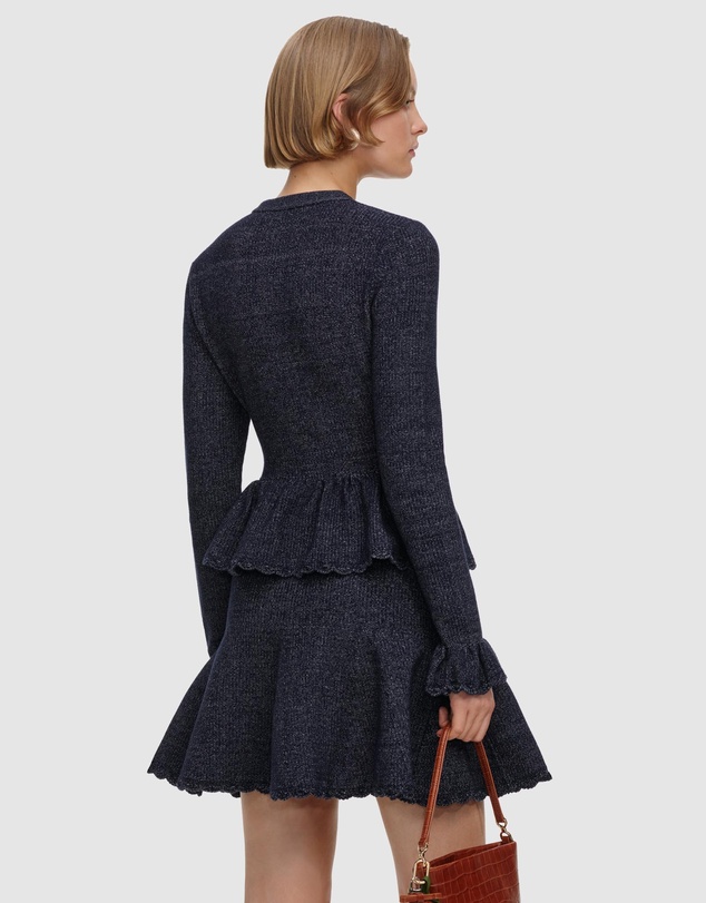 Self Portrait - Textured Knit Mini Dress