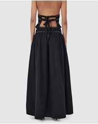 Ownley - Tabby Studed Midi Skirt
