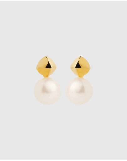 Najo - Mirage Yellow Gold Pearl Earring