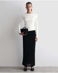 COS - Ribbed Jersey LS Top