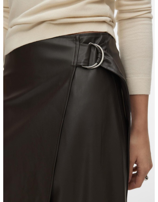 Vero Moda - Polly Faux Midi Skirt