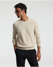 Calibre - Technical Knit Crew Neck Sweater Oatmeal