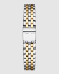 Rosefield - Octagon XS Black Gold Silver Duotone Bracelet Watch