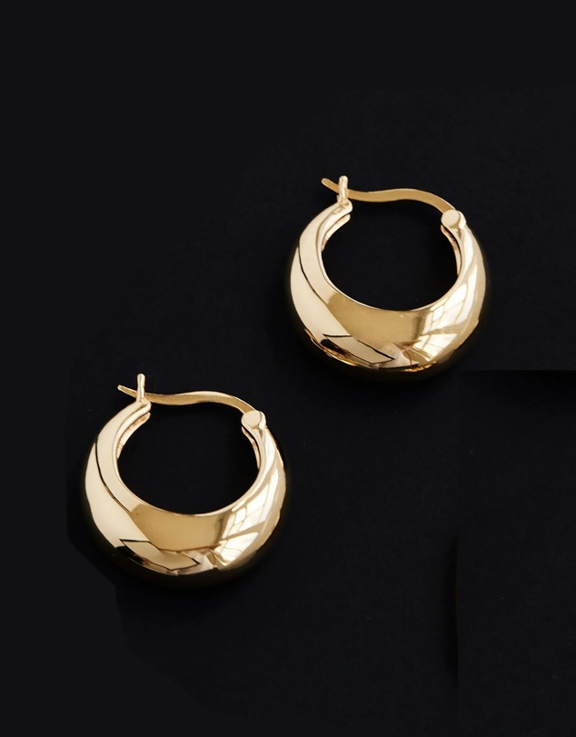 SAINT VALENTINE - Positano Large Hoops - Gold