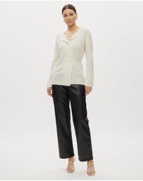 Minima Esenciales - Nervio Leather Look Pants