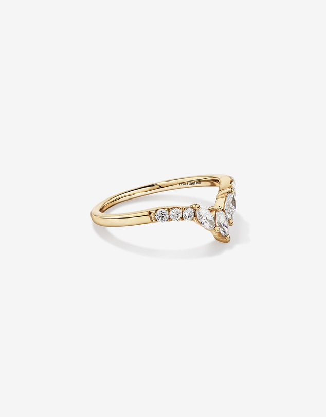 Michael Hill - Wedding Ring with .38TW of Diamonds in 14k Yellow Gold