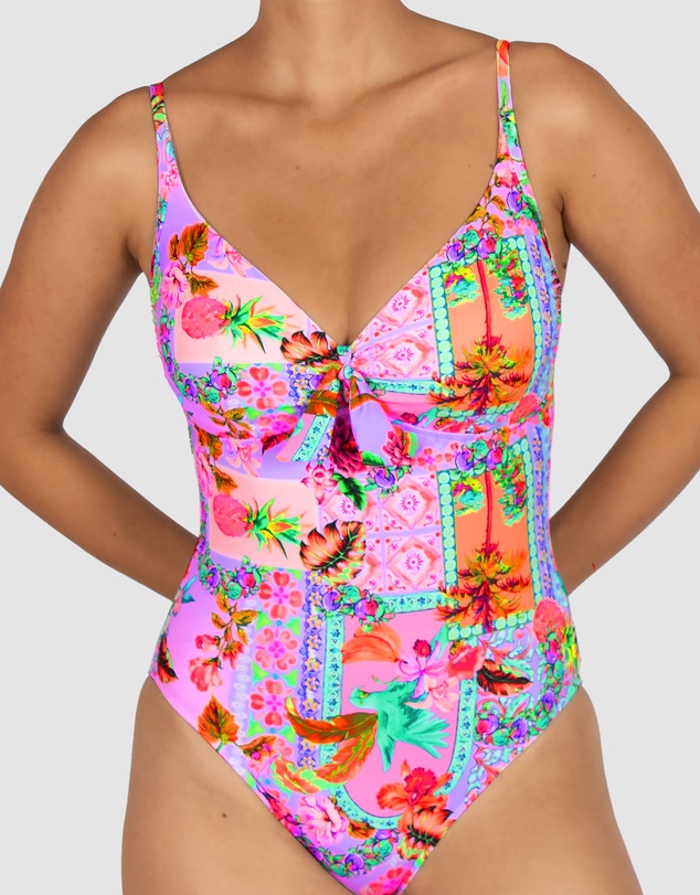 Baku Swimwear - Sardinia D-E Tie Front One Piece Swimsuit